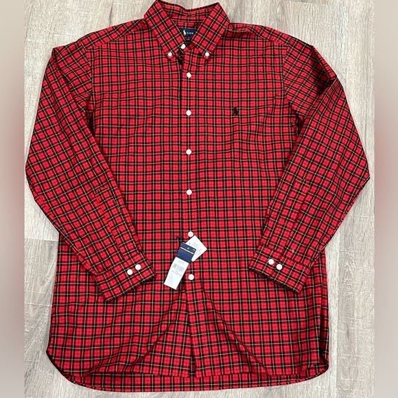 NWT Polo Ralph Lauren Tartan Plaid 15.5-32/33 Button Down Classic Fit Shirt - Picture 1 of 8